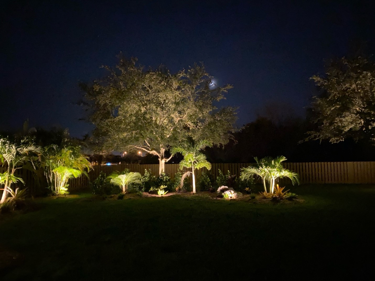 outdoor lighting garden in Florida by Prime Electric